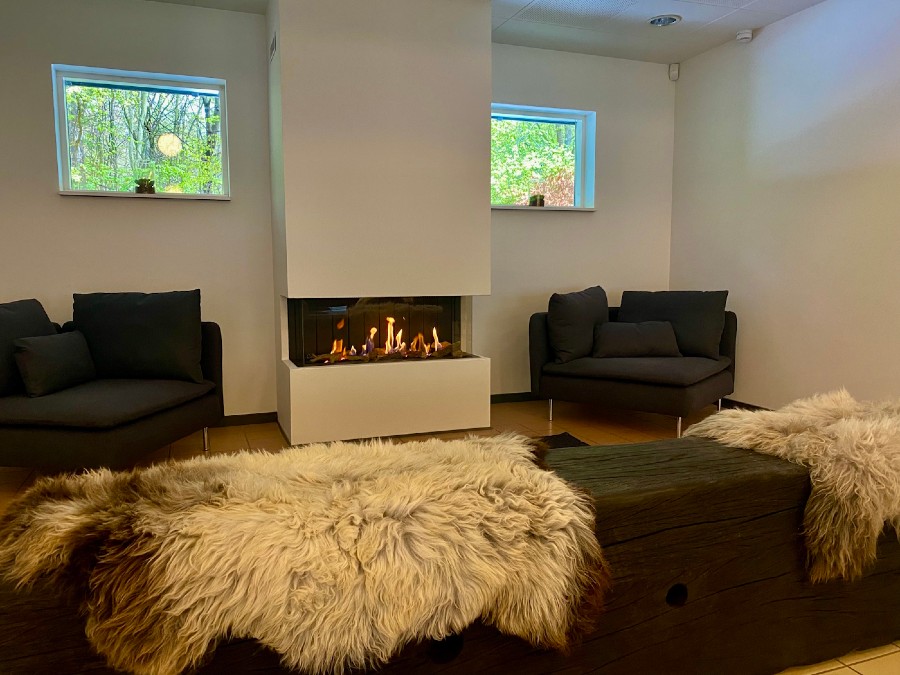 Lounge i kursuscenter på Sjælland