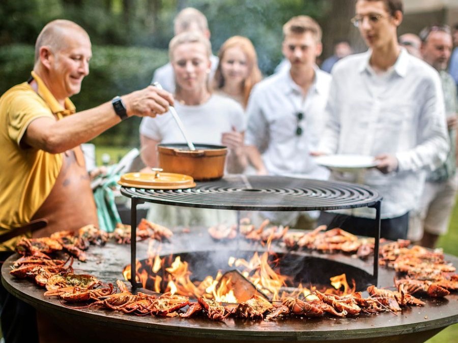 Udendørs grill på Lystskoven